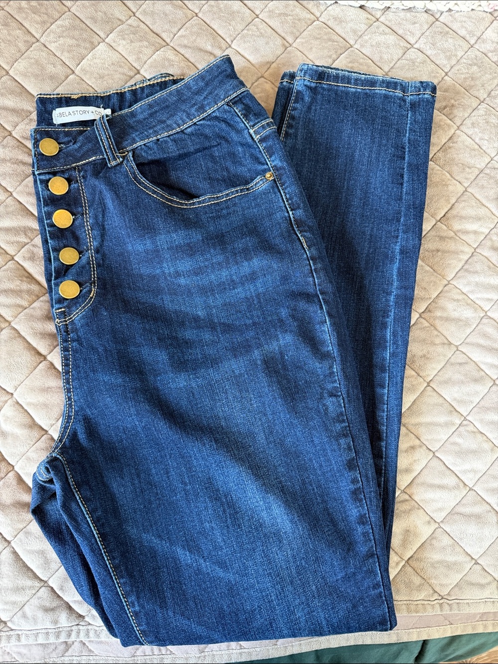 Abela Story + co High-Rise Dark Blue Skinny size 13